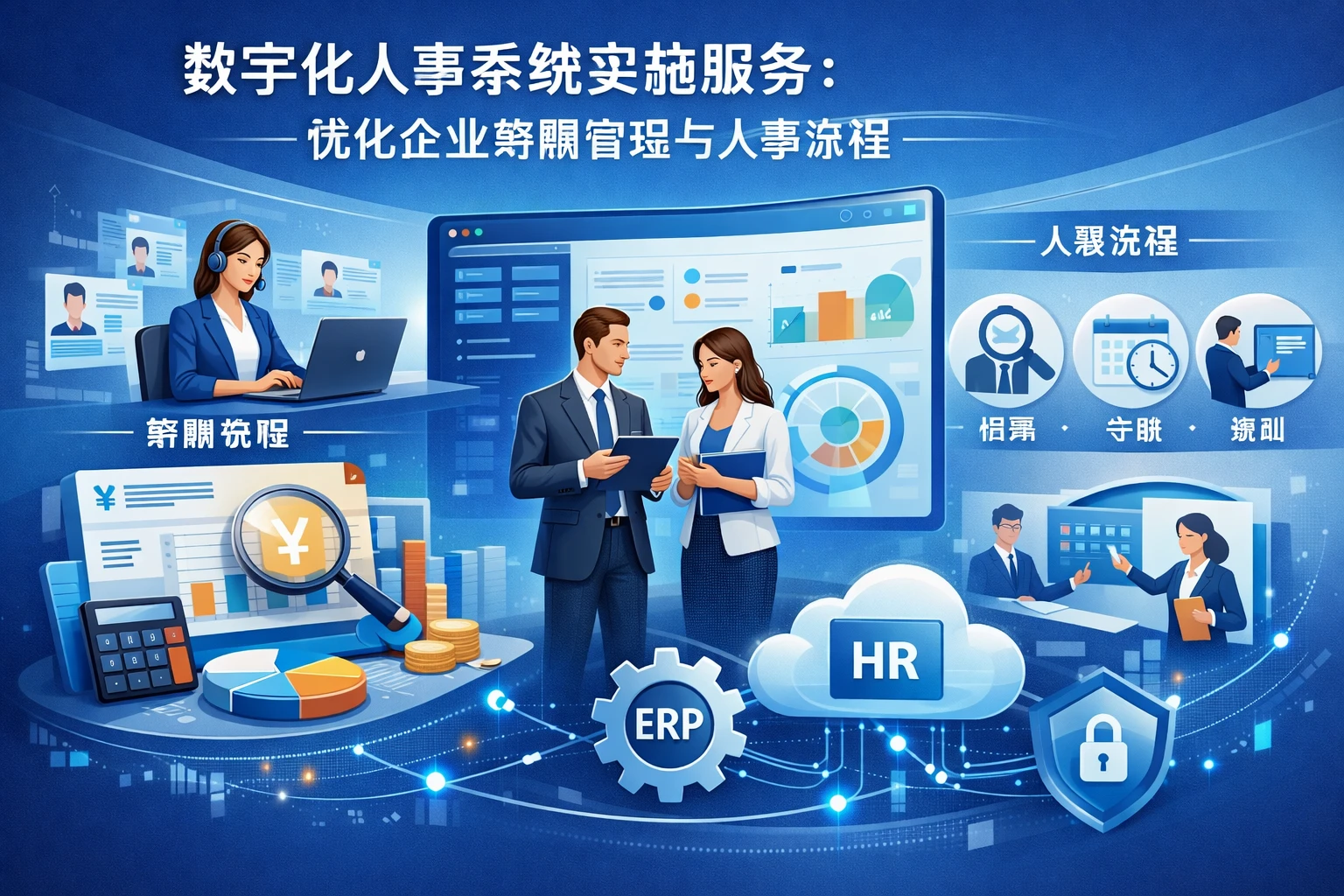 数字化人事系统实施服务：优化企业薪酬管理与人事流程