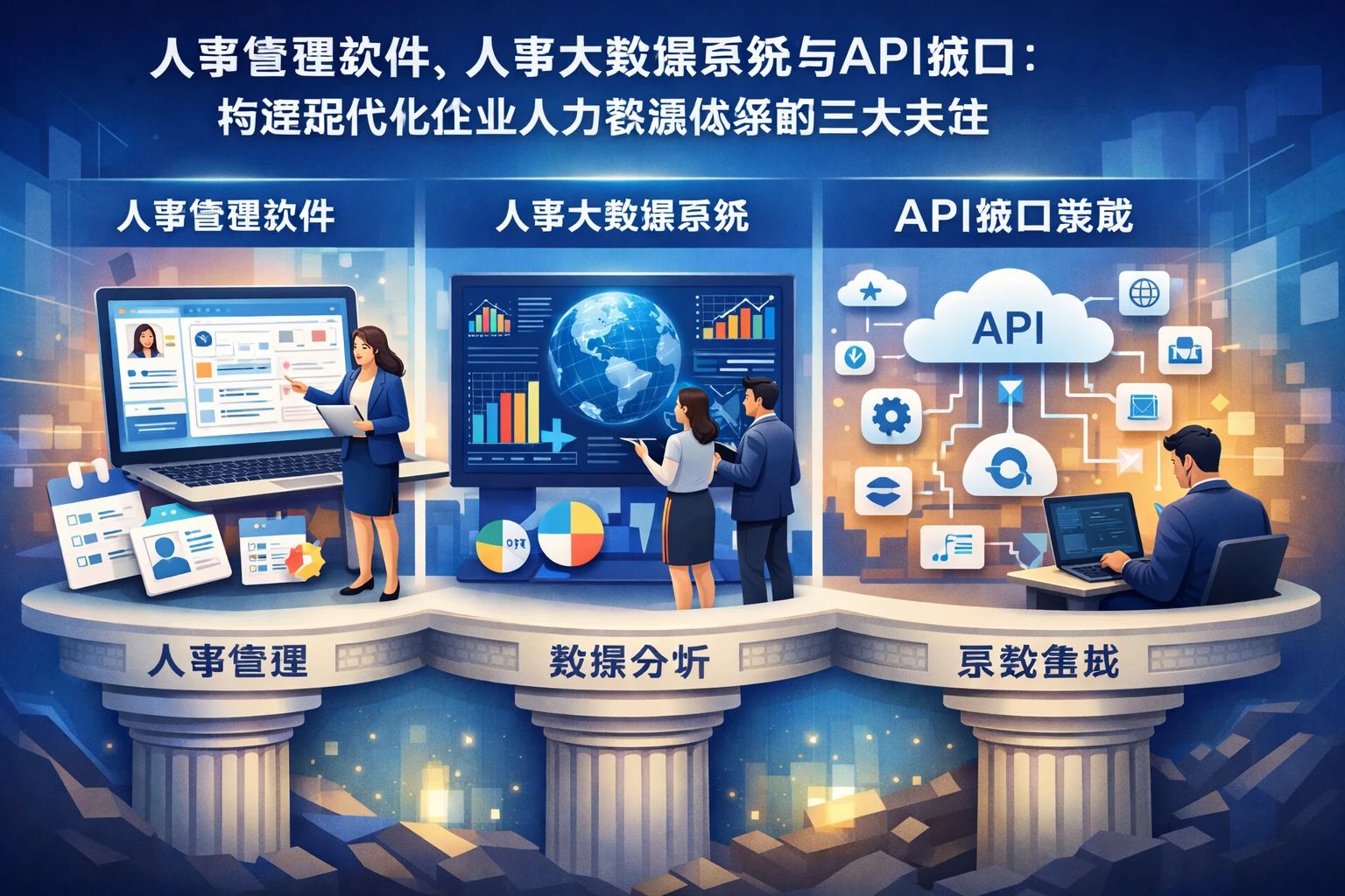 人事管理软件、人事大数据系统与API接口：构建现代化企业人力资源体系的三大支柱