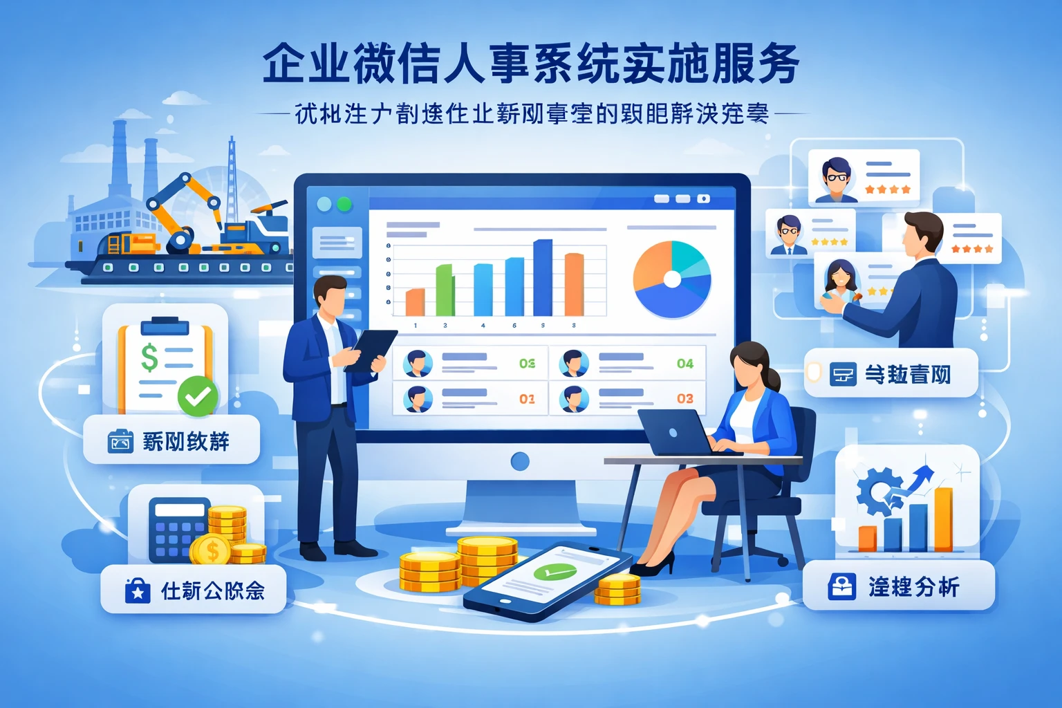 企业微信人事系统实施服务：优化生产制造企业薪酬管理的智能解决方案