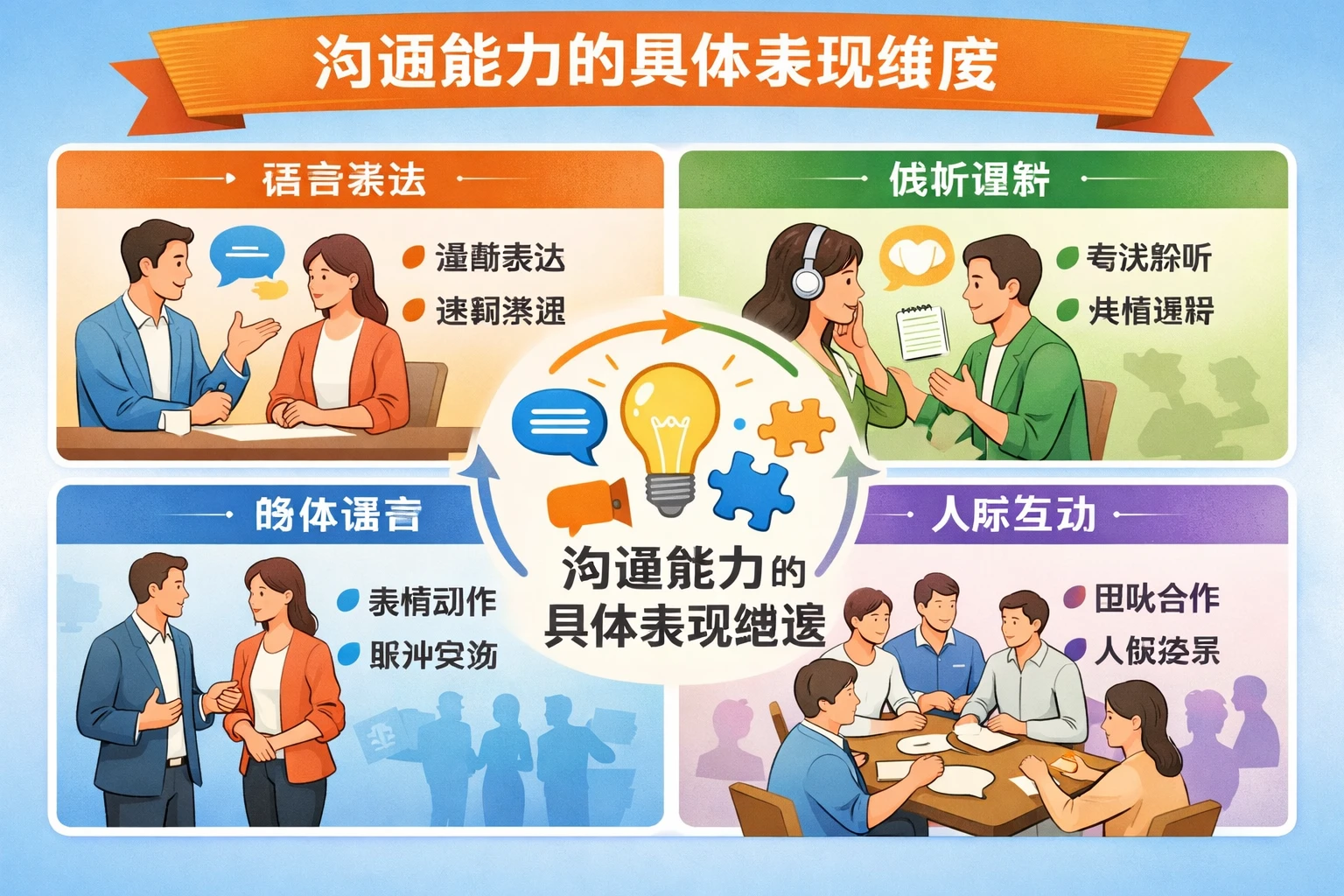 沟通能力的具体表现维度