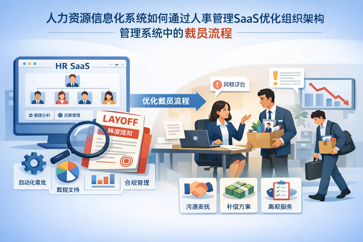 人力资源信息化系统如何通过人事管理SaaS优化组织架构管理系统中的裁员流程