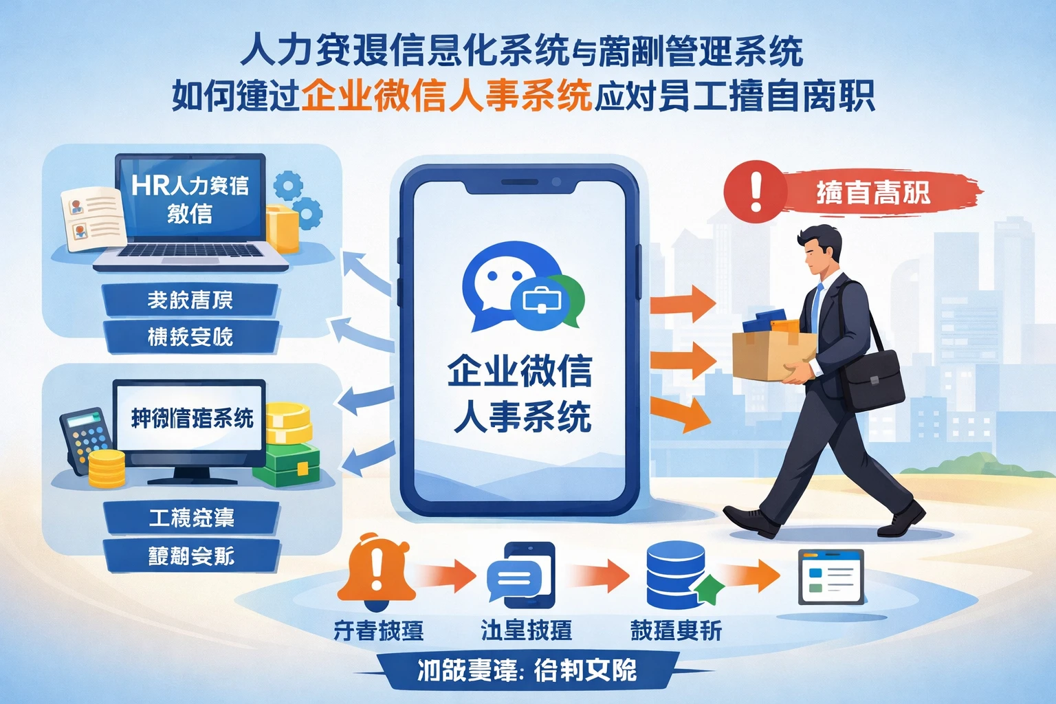 人力资源信息化系统与薪酬管理系统如何通过企业微信人事系统应对员工擅自离职