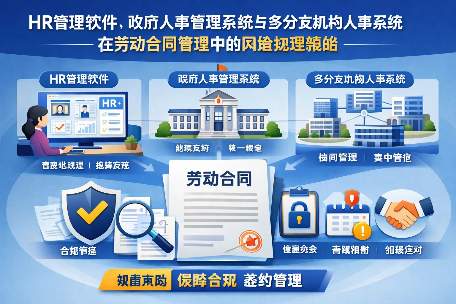 HR管理软件、政府人事管理系统与多分支机构人事系统在劳动合同管理中的风险规避策略