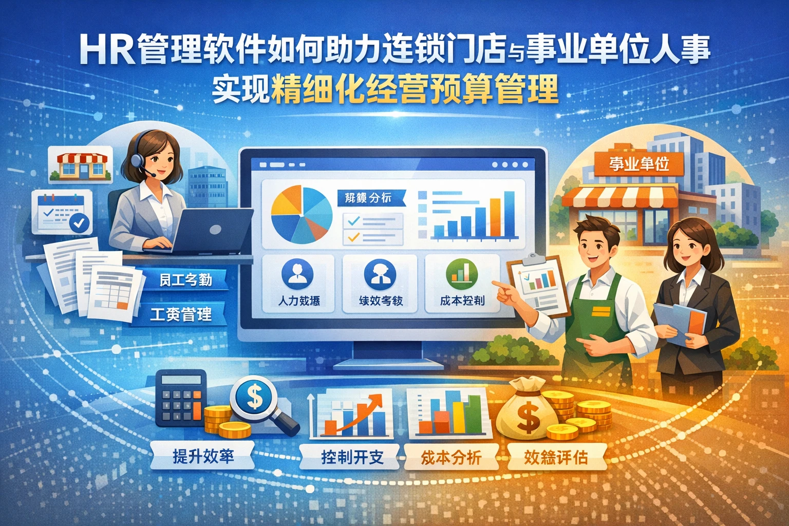 HR管理软件如何助力连锁门店与事业单位人事系统实现精细化经营预算管理