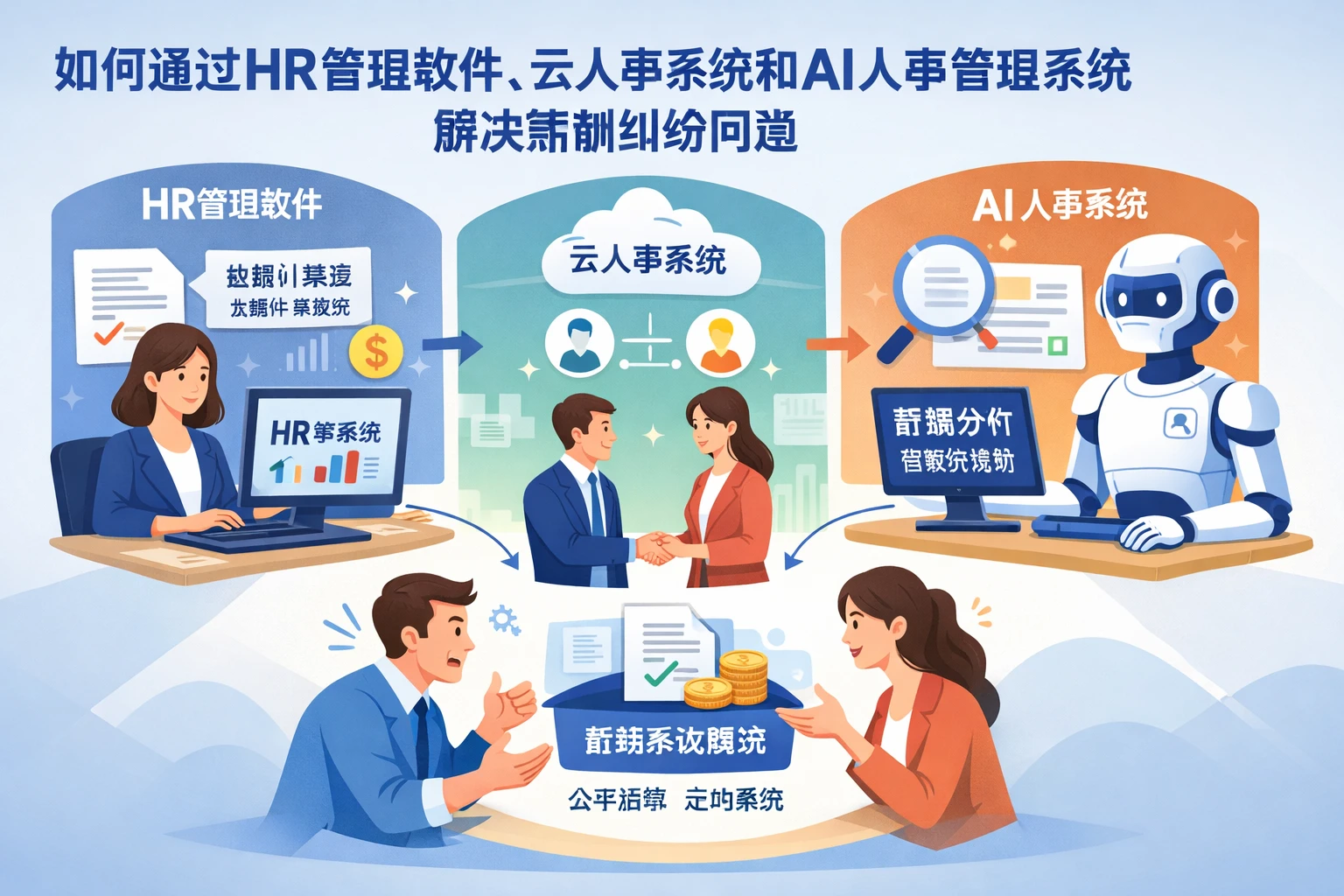 如何通过HR管理软件、云人事系统和AI人事管理系统解决薪酬纠纷问题