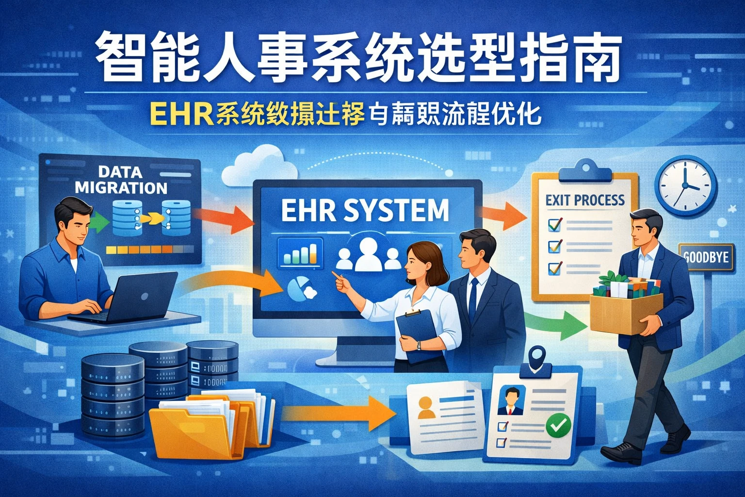 智能人事系统选型指南：EHR系统数据迁移与离职流程优化