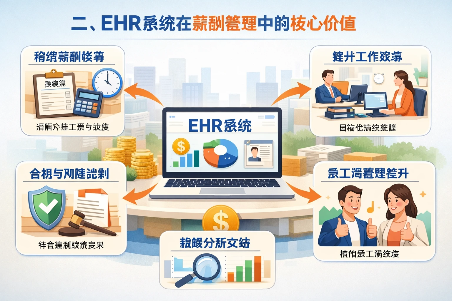 二、EHR系统在薪酬管理中的核心价值