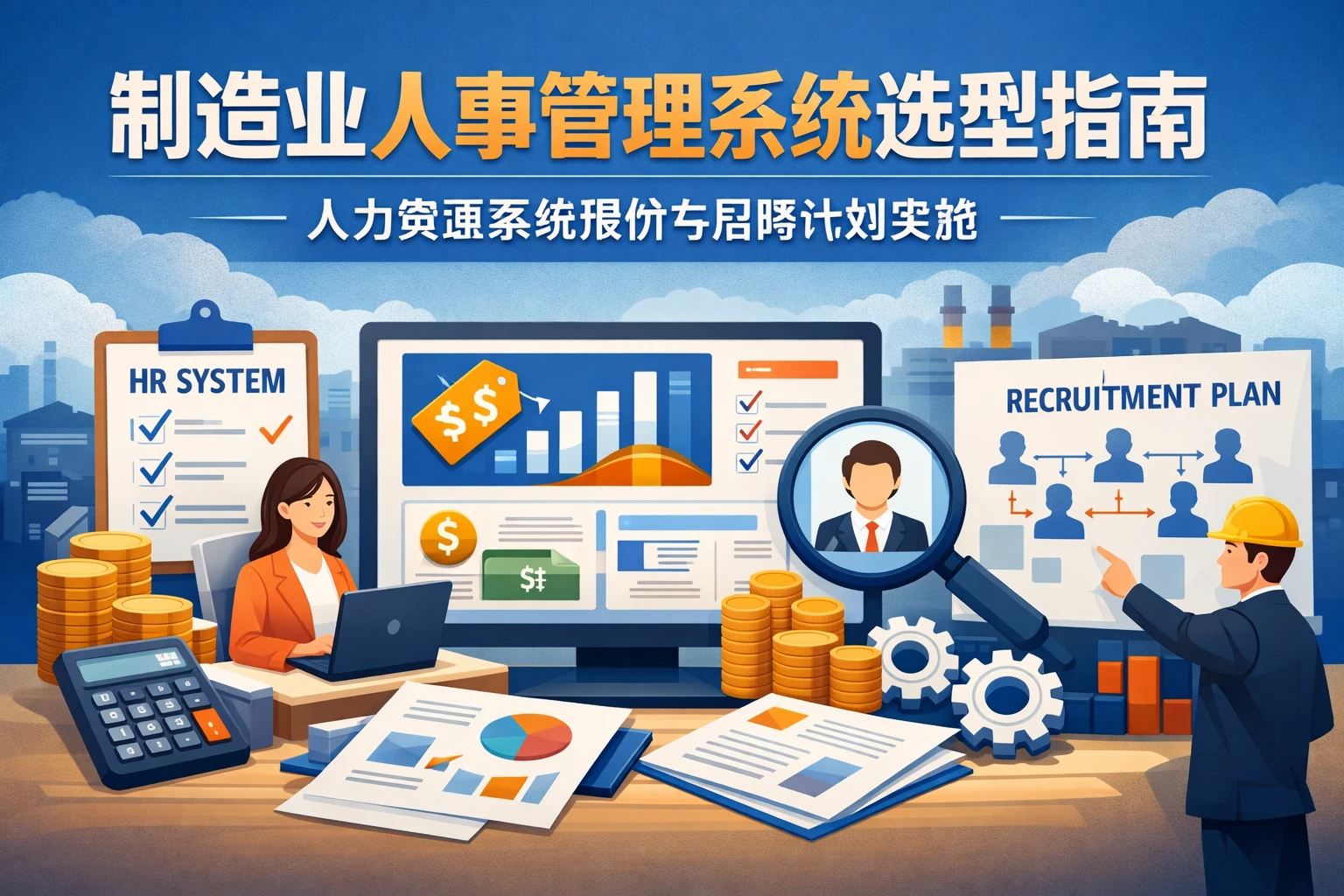 制造业人事管理系统选型指南：人力资源系统报价与招聘计划实施