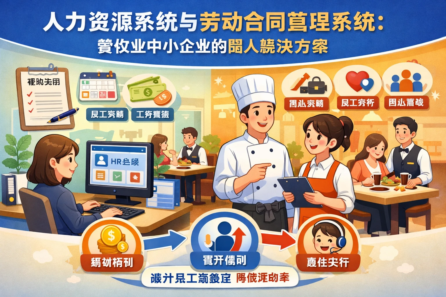 人力资源系统与劳动合同管理系统：餐饮业中小企业的留人解决方案