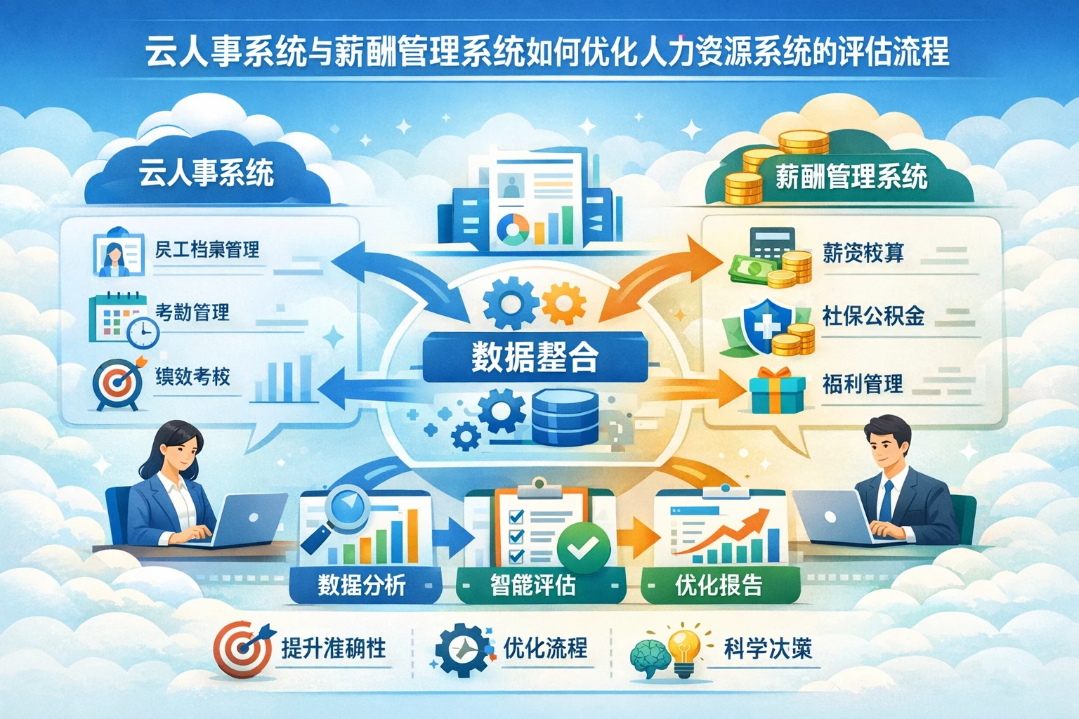 云人事系统与薪酬管理系统如何优化人力资源系统的评估流程