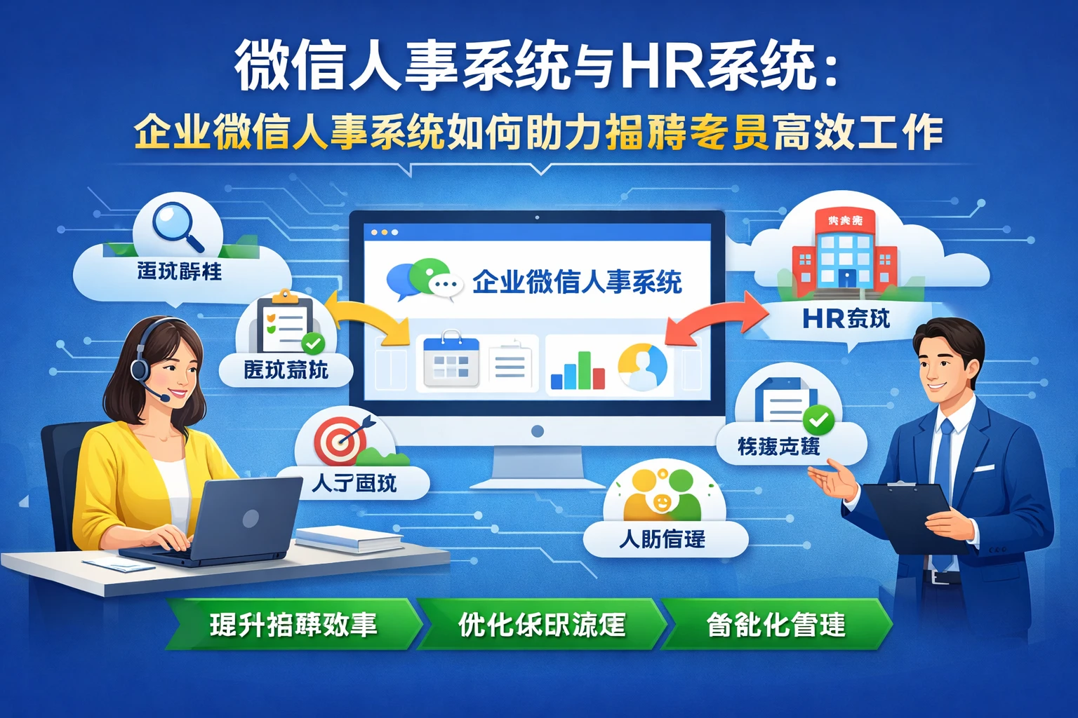 微信人事系统与HR系统：企业微信人事系统如何助力招聘专员高效工作