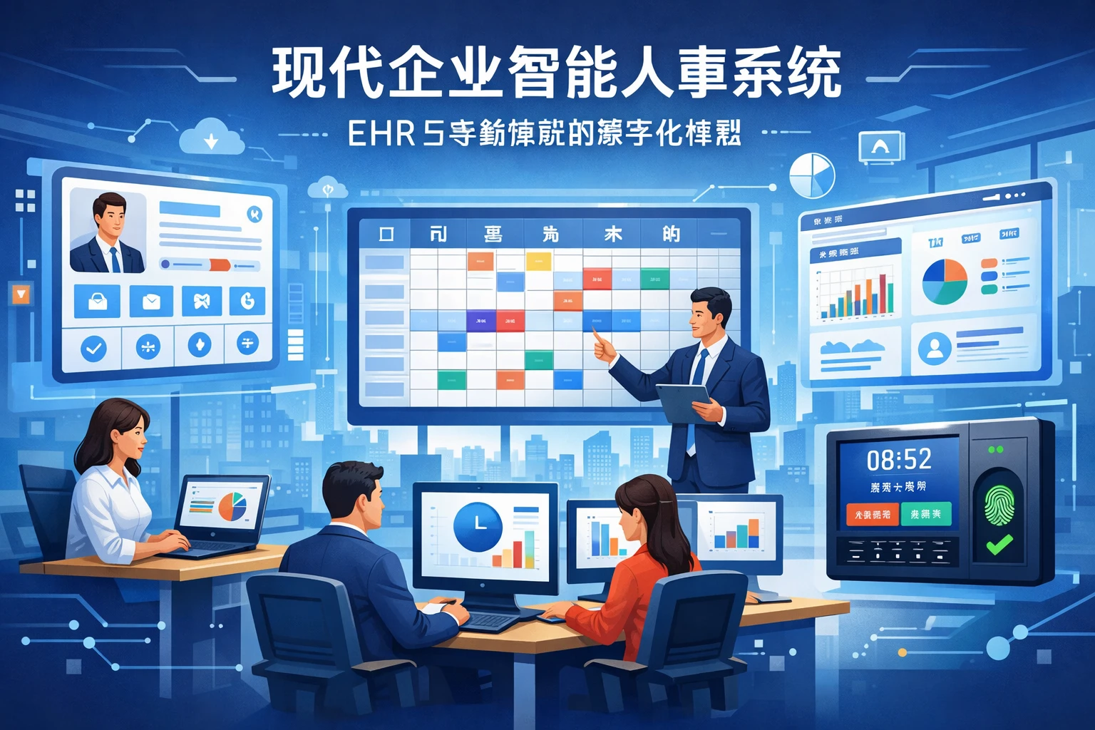 现代企业智能人事系统：EHR与考勤排班的数字化转型