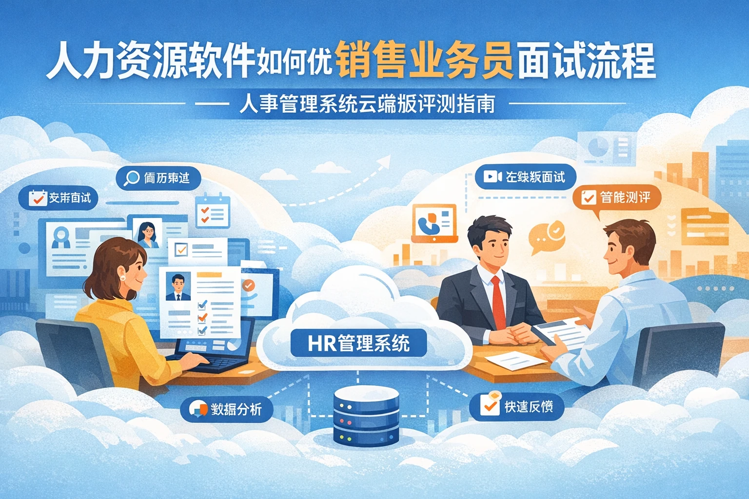 人力资源软件如何优化销售业务员面试流程——人事管理系统云端版评测指南