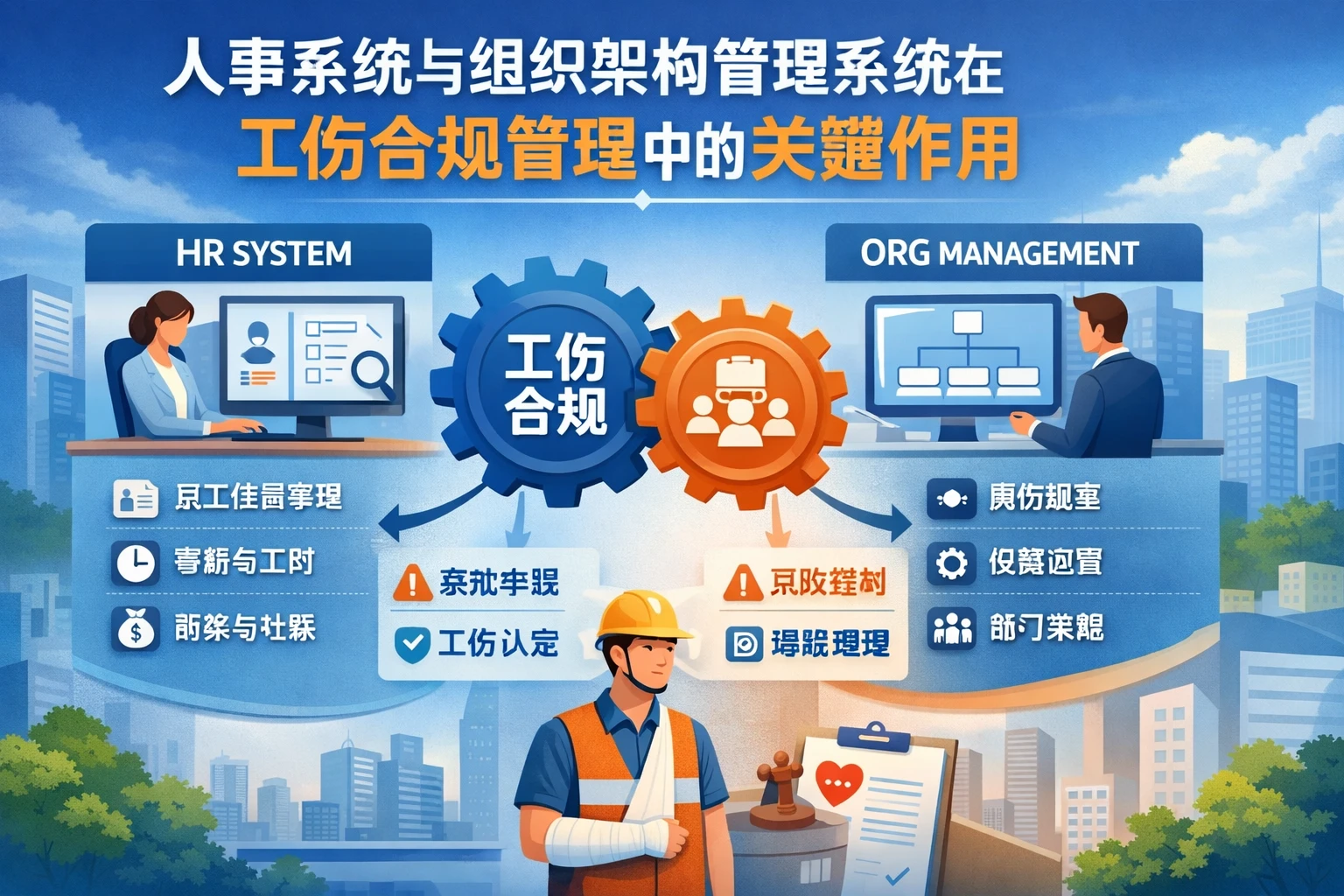 人事系统与组织架构管理系统在工伤合规管理中的关键作用