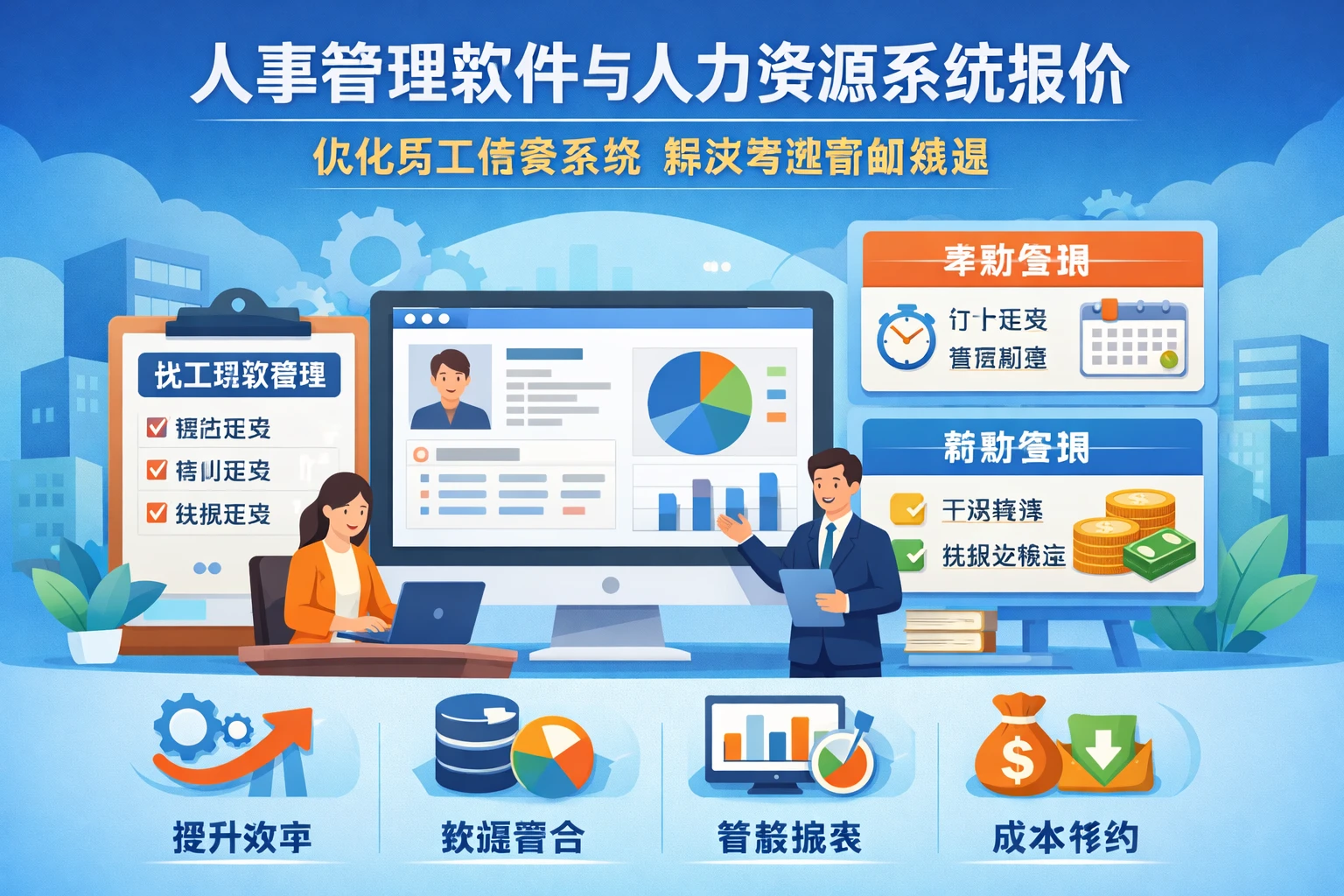 人事管理软件与人力资源系统报价：优化员工档案系统解决考勤薪酬难题