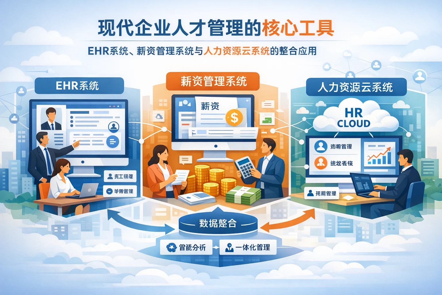 现代企业人才管理的核心工具：EHR系统、薪资管理系统与人力资源云系统的整合应用