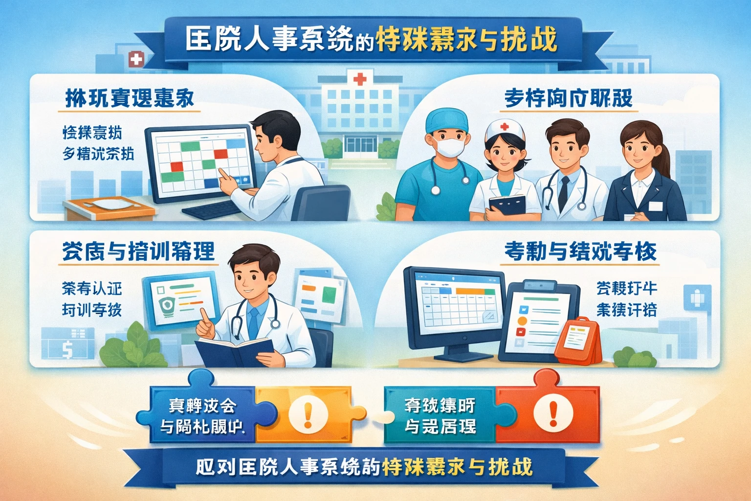 医院人事系统的特殊需求与挑战