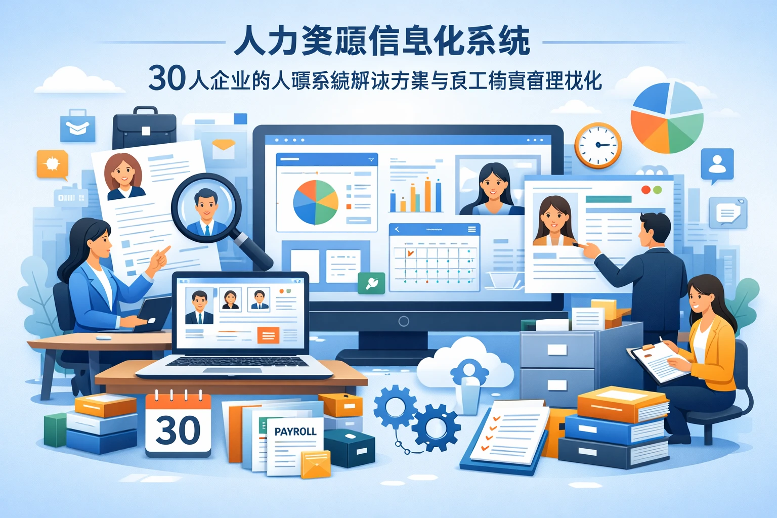 人力资源信息化系统:30人企业的人事系统解决方案与员工档案管理优化