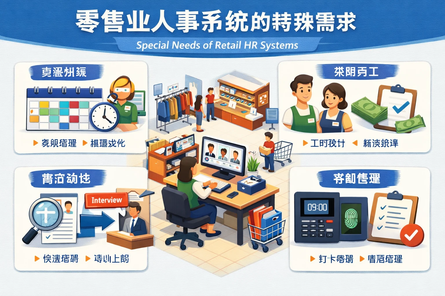 零售业人事系统的特殊需求
