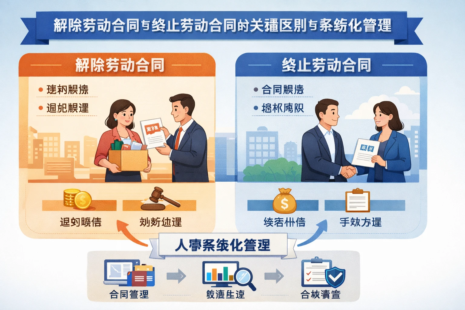 人事系统中解除劳动合同与终止劳动合同的关键区别与系统化管理