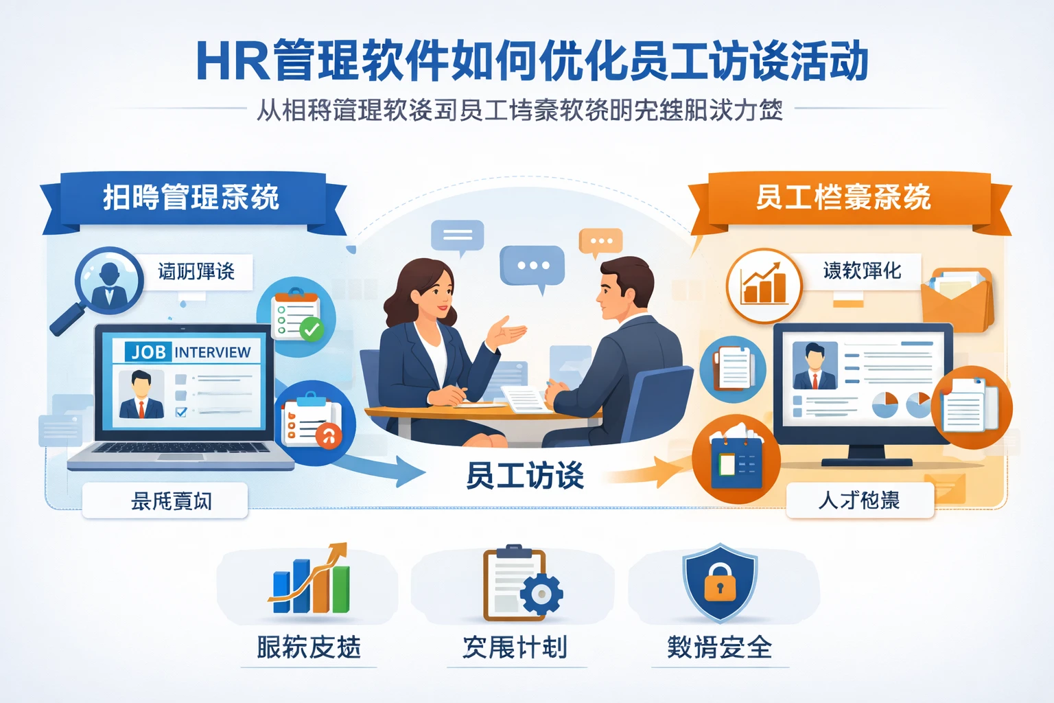 HR管理软件如何优化员工访谈活动：从招聘管理系统到员工档案系统的完整解决方案
