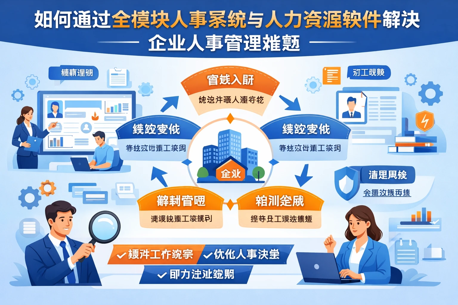 如何通过全模块人事系统与人力资源软件解决企业人事管理难题