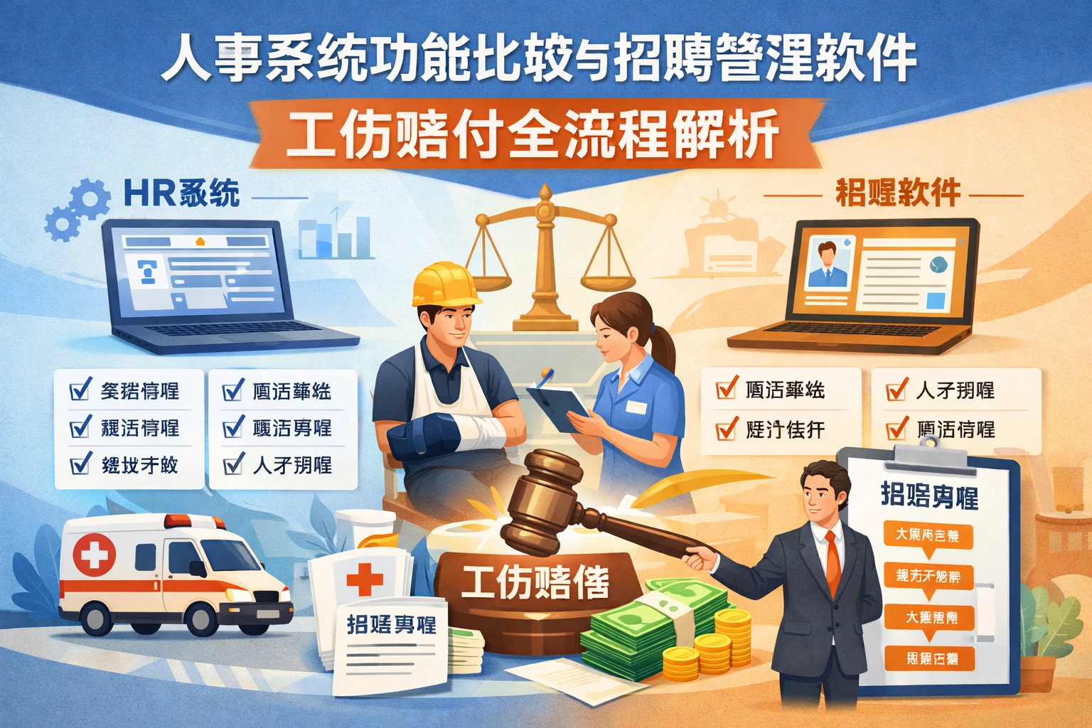 人事系统功能比较与招聘管理软件：工伤赔付全流程解析