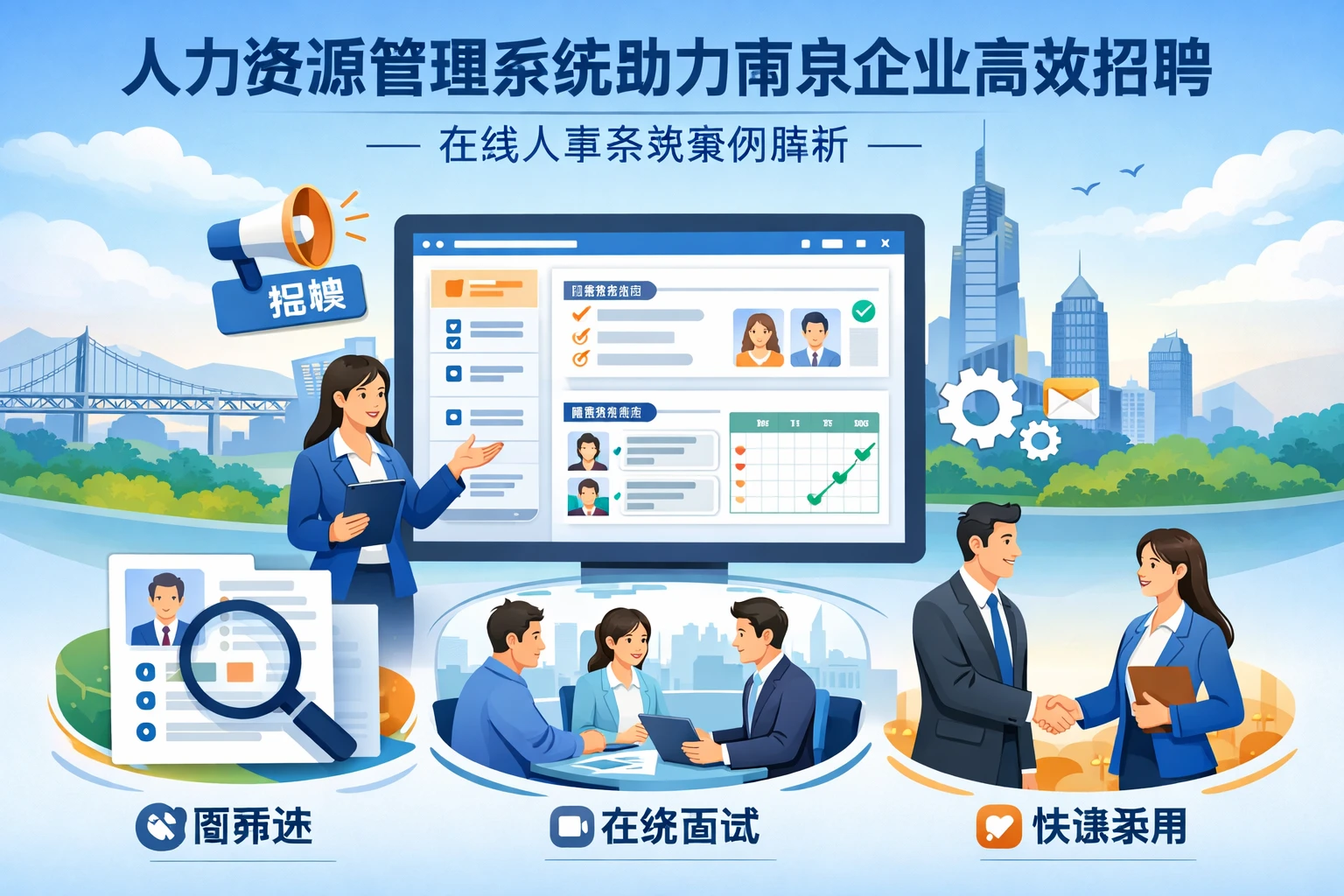 人力资源管理系统助力南京企业高效招聘：在线人事系统案例解析