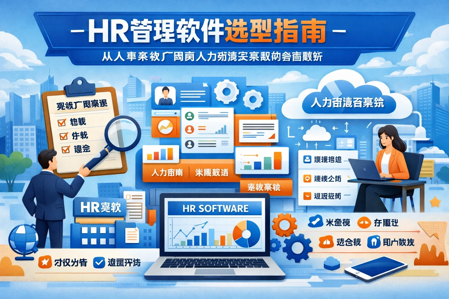HR管理软件选型指南：从人事系统厂商到人力资源云系统的全面解析