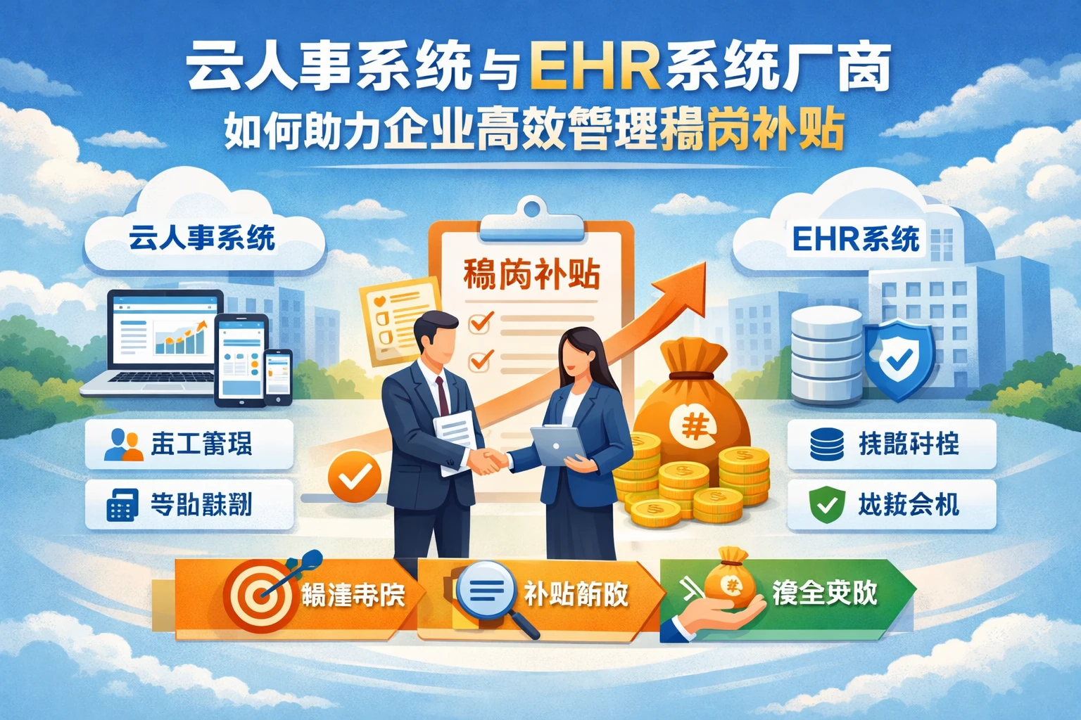 云人事系统与EHR系统厂商如何助力企业高效管理稳岗补贴