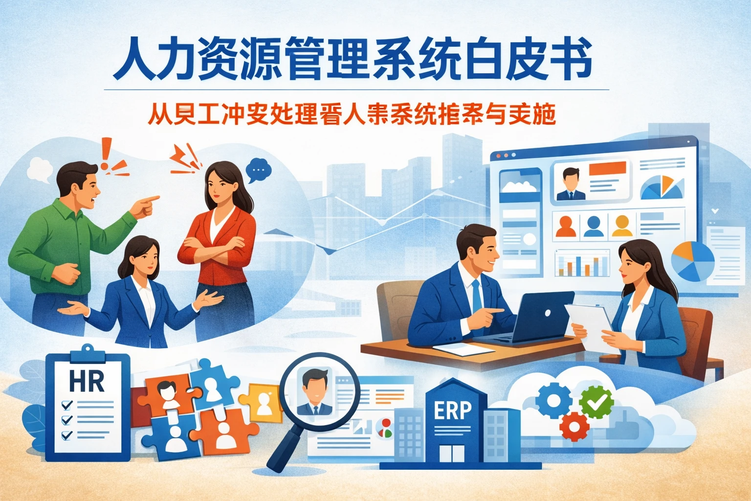 人力资源管理系统白皮书：从员工冲突处理看人事系统推荐与实施