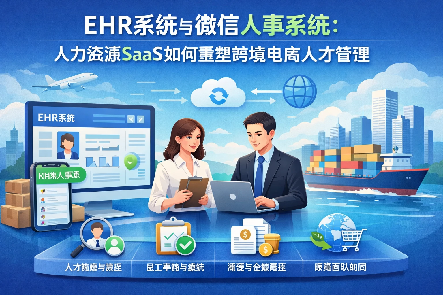 EHR系统与微信人事系统：人力资源SaaS如何重塑跨境电商人才管理