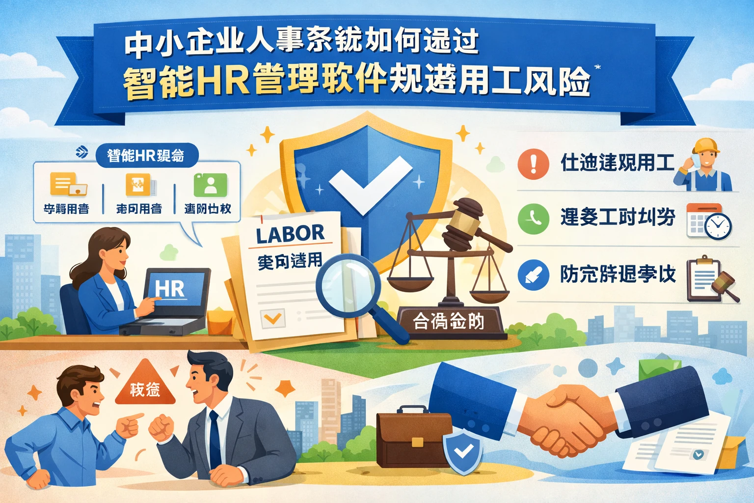 中小企业人事系统如何通过智能HR管理软件规避用工风险