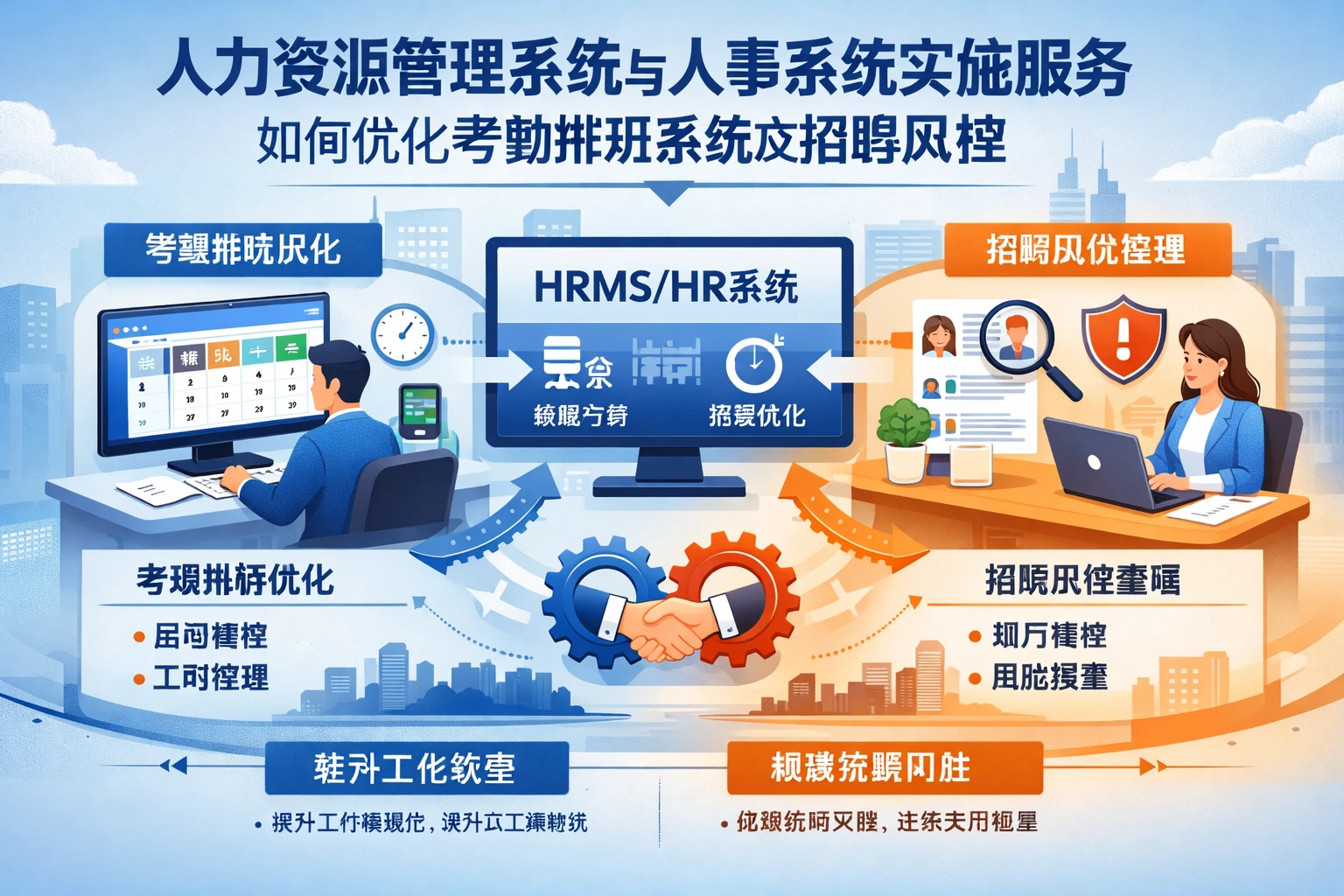 人力资源管理系统与人事系统实施服务如何优化考勤排班系统及招聘风控