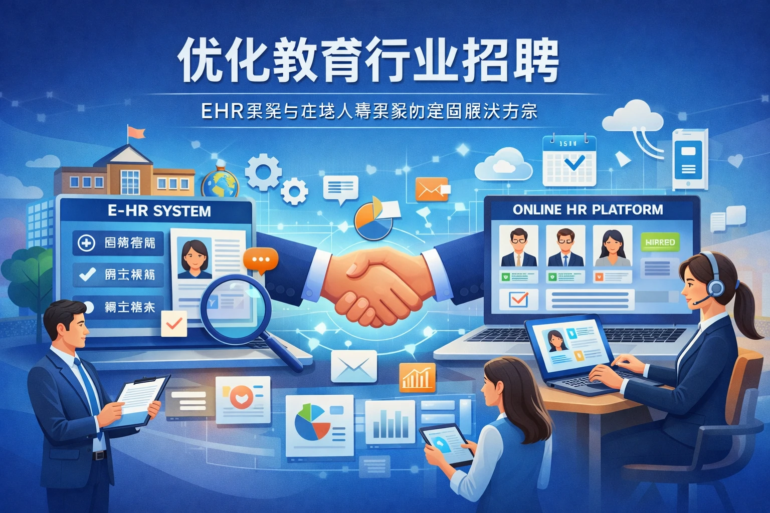 优化教育行业招聘:EHR系统与在线人事系统的全面解决方案