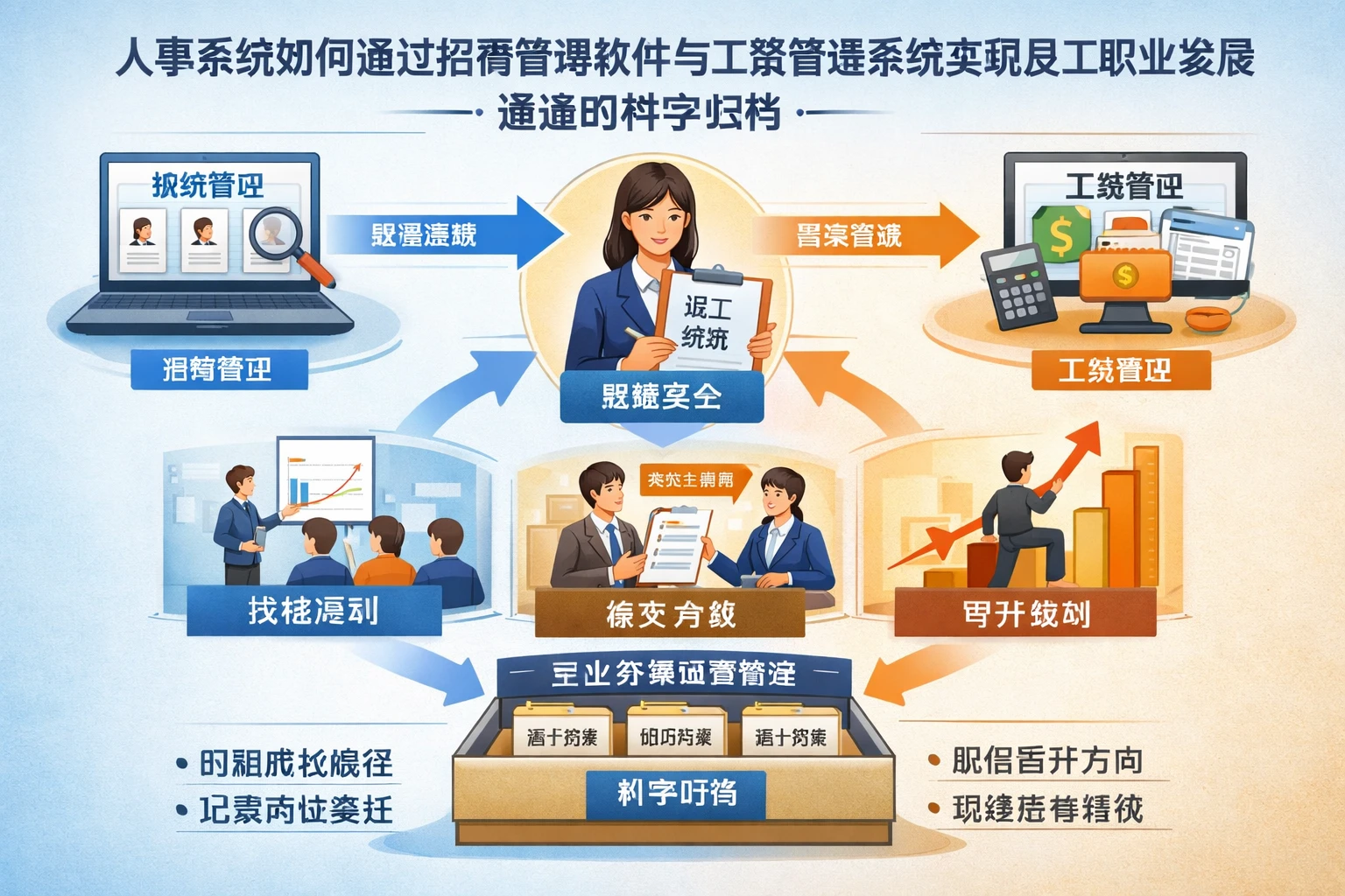 人事系统如何通过招聘管理软件与工资管理系统实现员工职业发展通道的科学归档