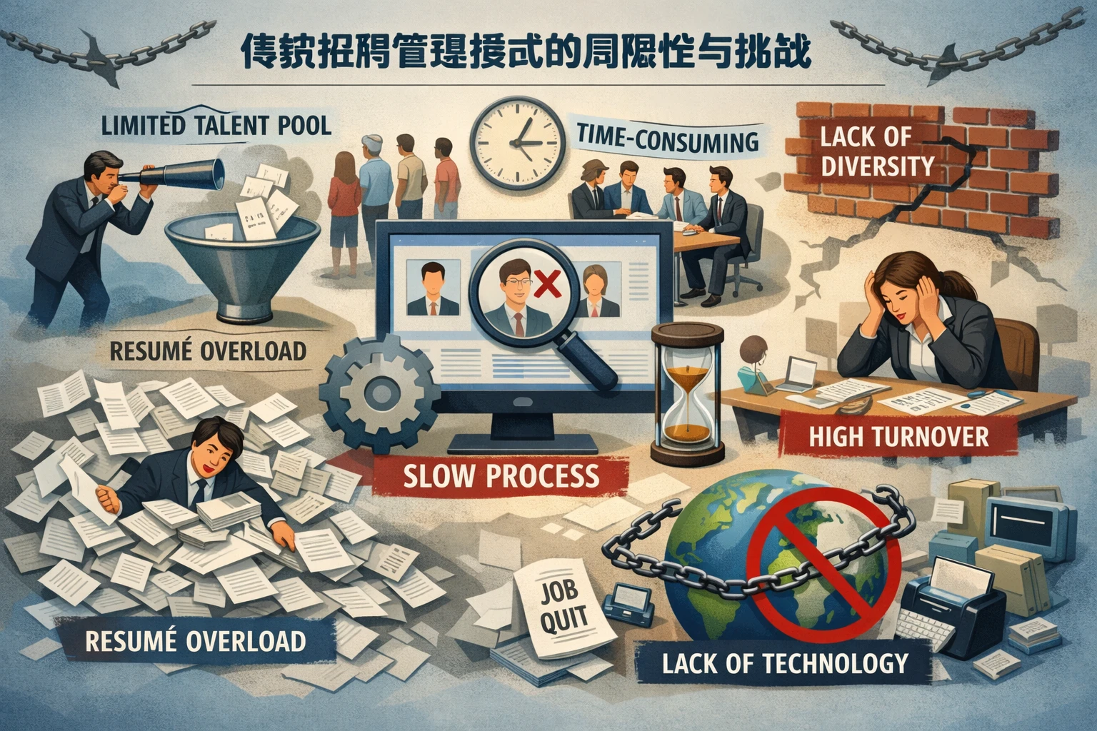传统招聘管理模式的局限性与挑战