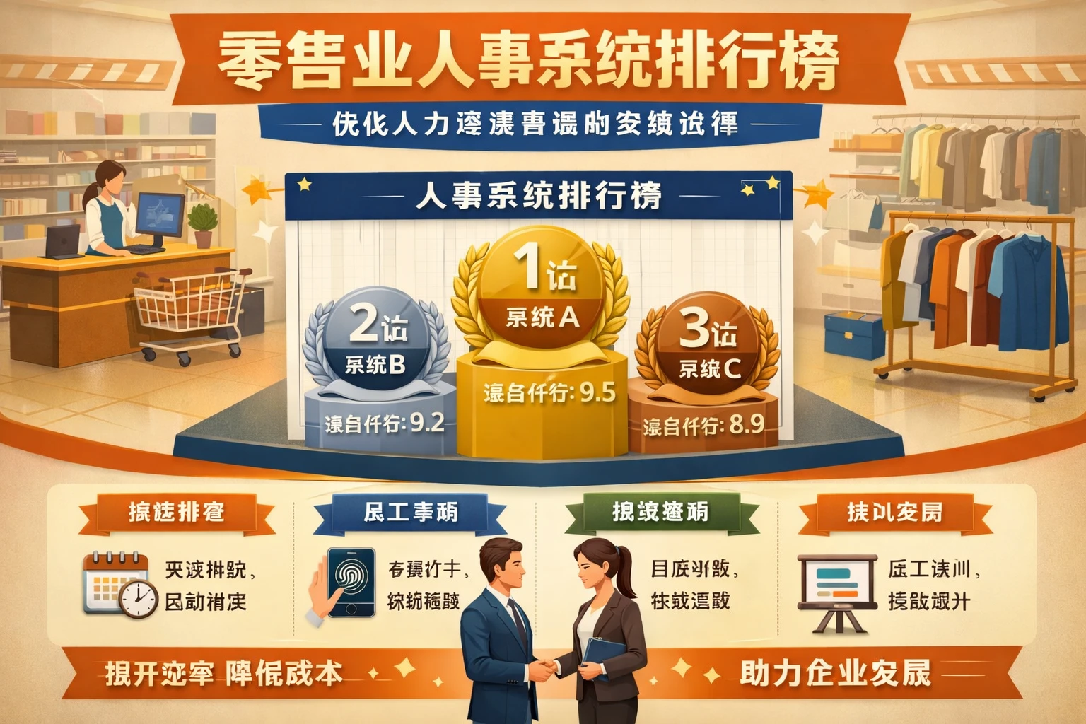 零售业人事系统排行榜:优化人力资源管理的关键选择