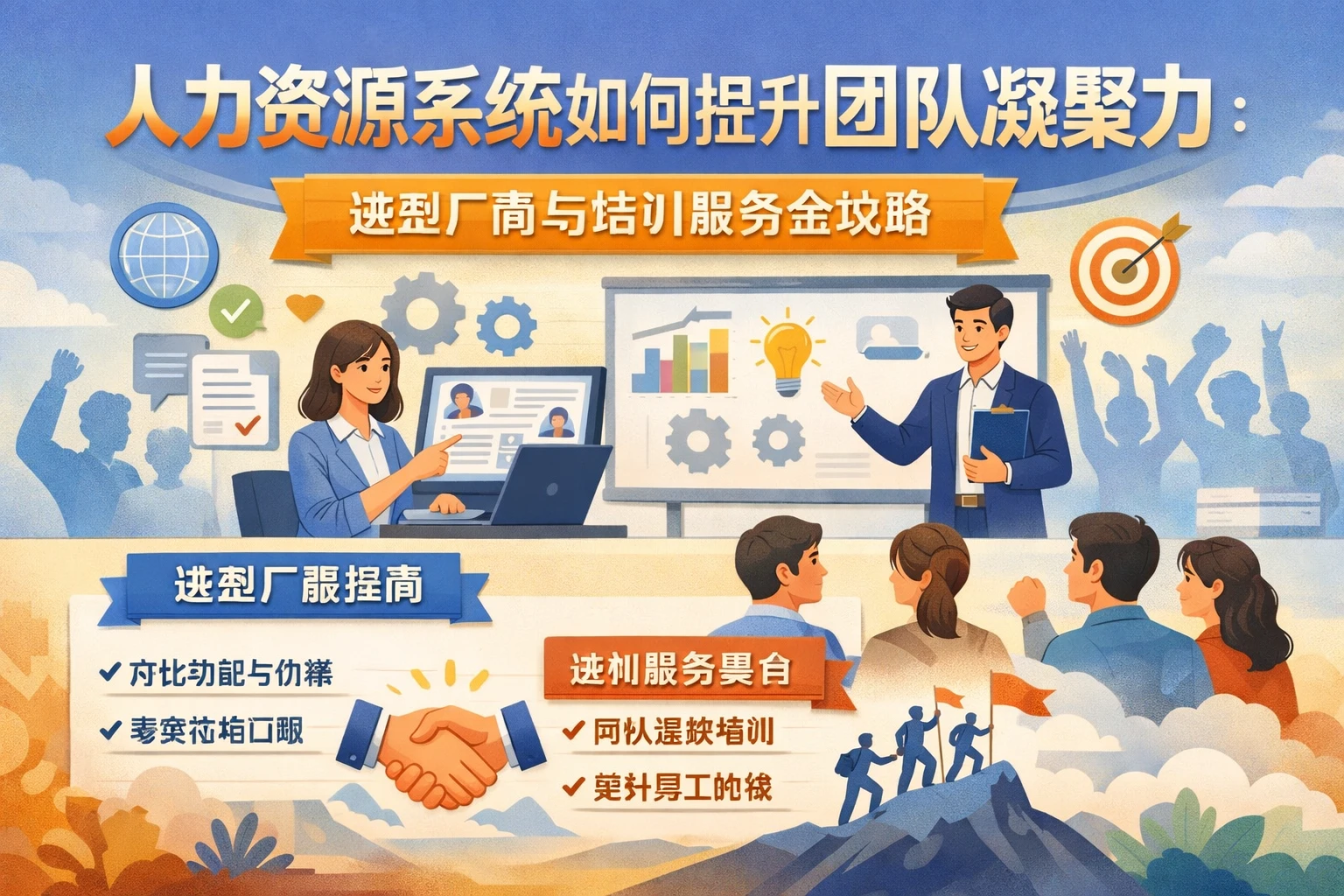 人力资源系统如何提升团队凝聚力：选型厂商与培训服务全攻略