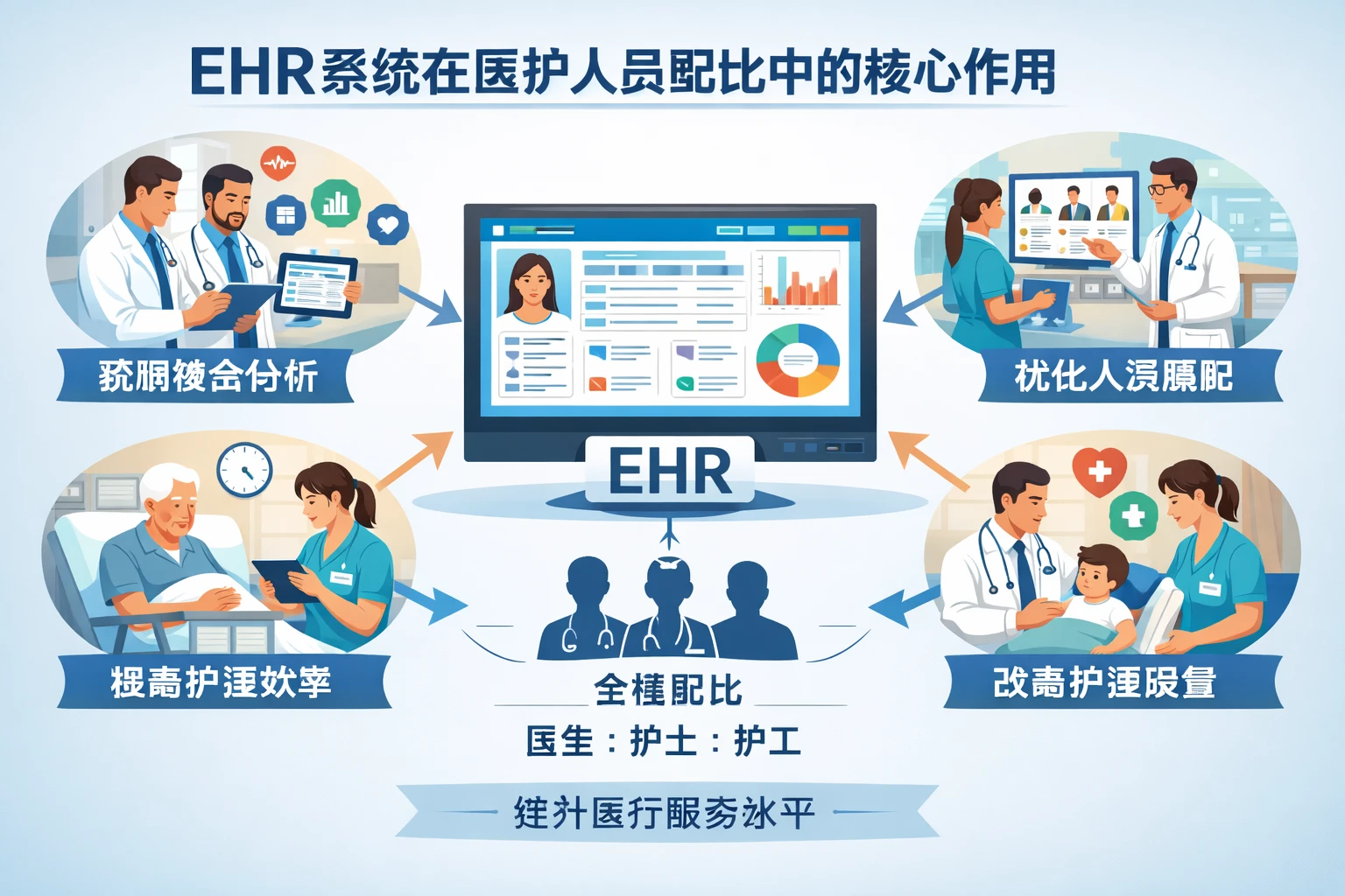 EHR系统在医护人员配比中的核心作用