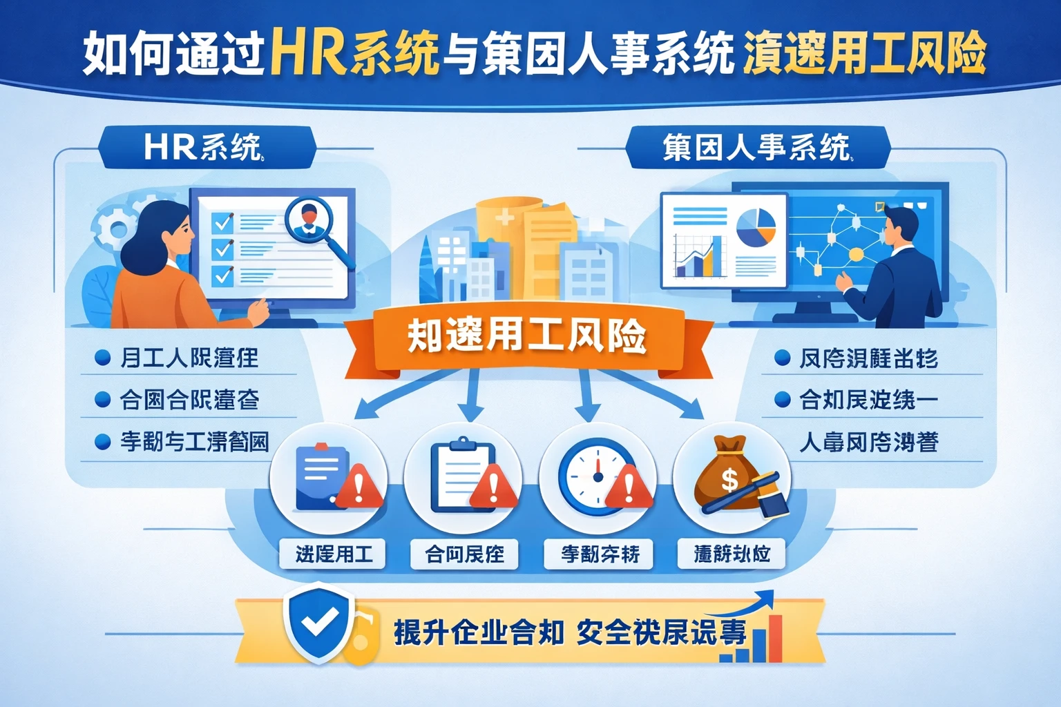 如何通过HR系统与集团人事系统演示规避用工风险