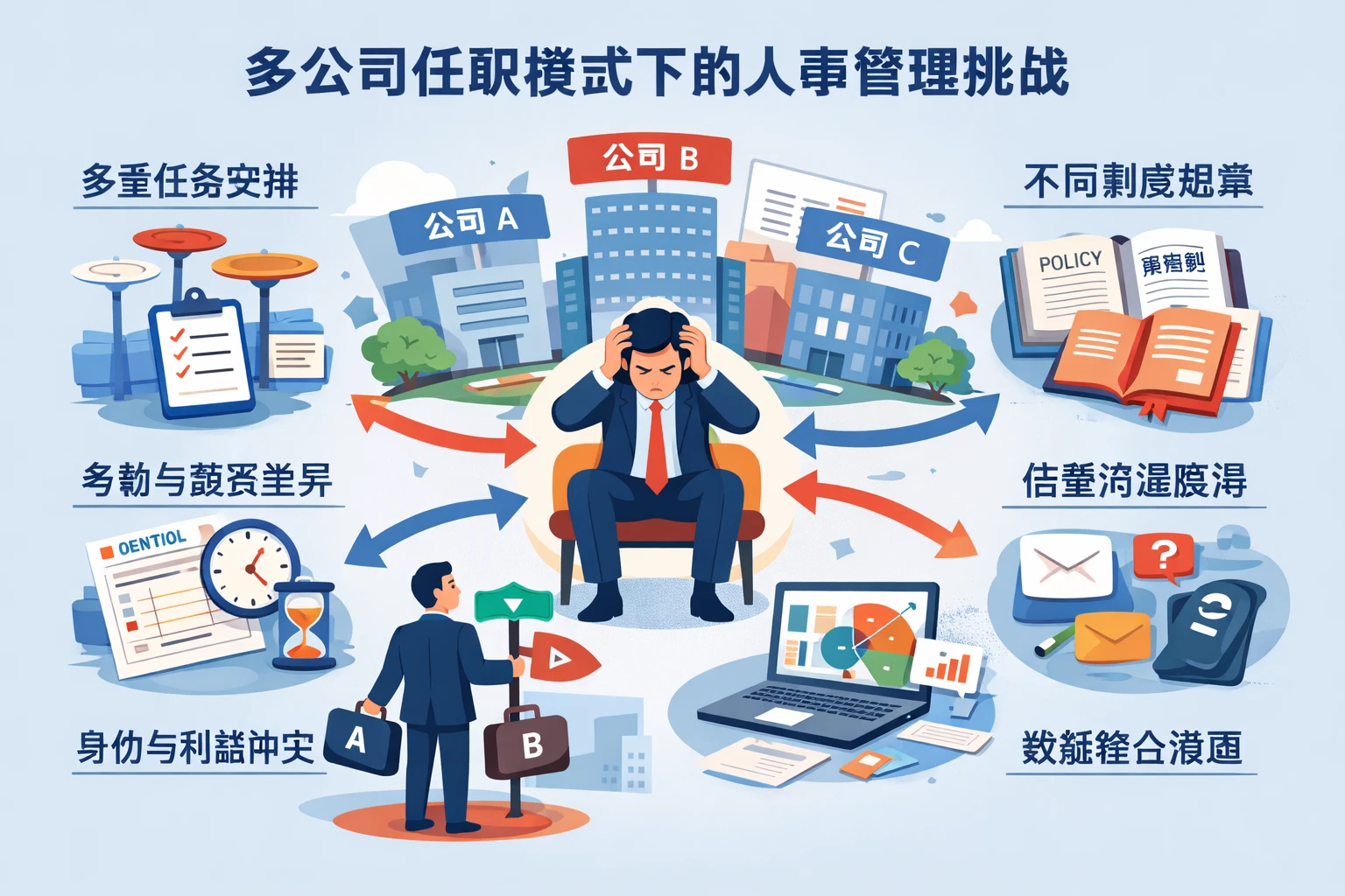 多公司任职模式下的人事管理挑战