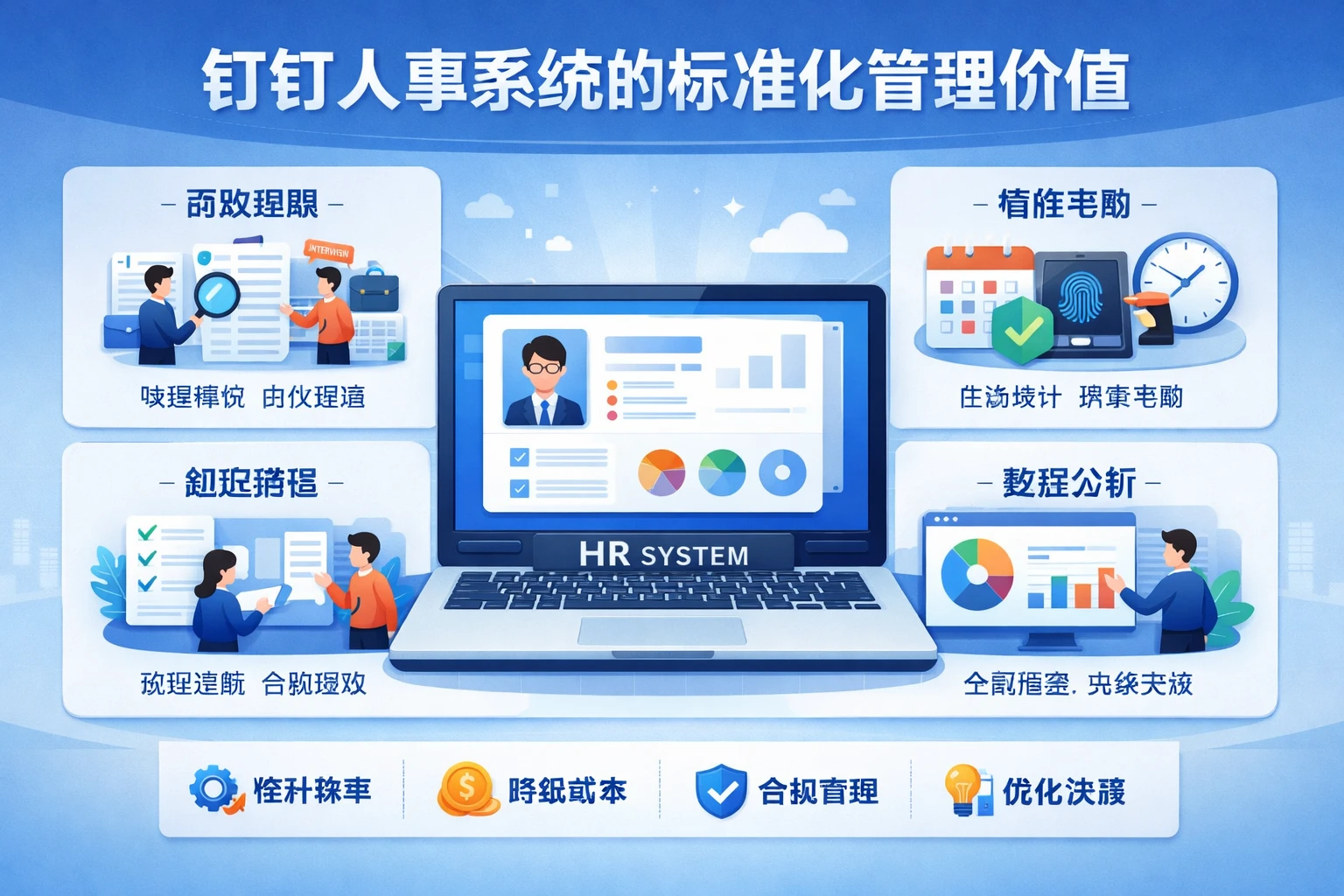 钉钉人事系统的标准化管理价值