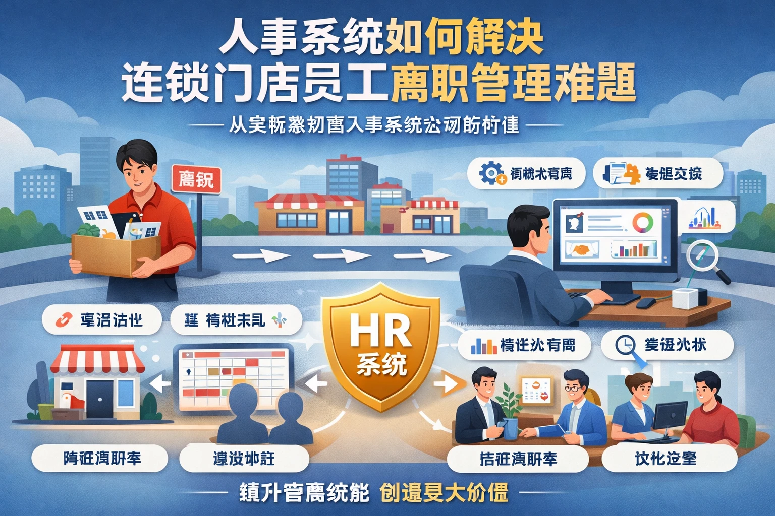 人事系统如何解决连锁门店员工离职管理难题——从实际案例看人事系统公司的价值