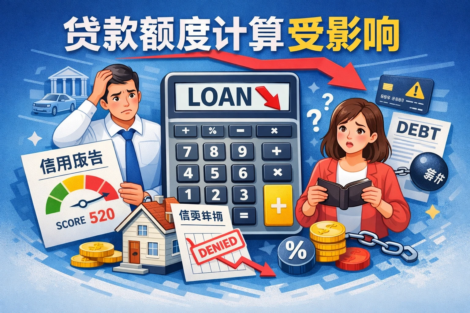 贷款额度计算受影响