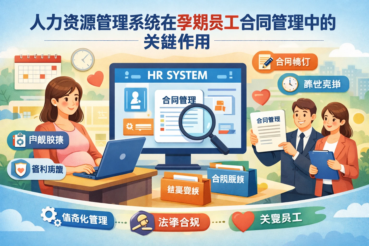 人力资源管理系统在孕期员工合同管理中的关键作用