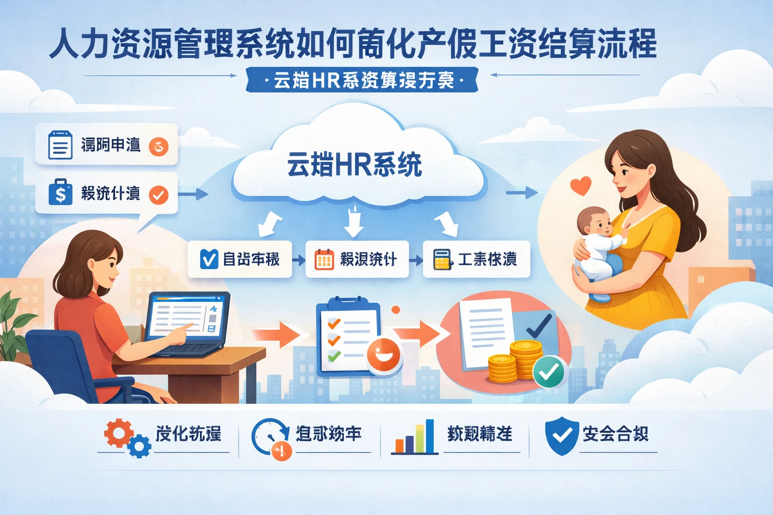 人力资源管理系统如何简化产假工资结算流程 - 云端HR系统解决方案