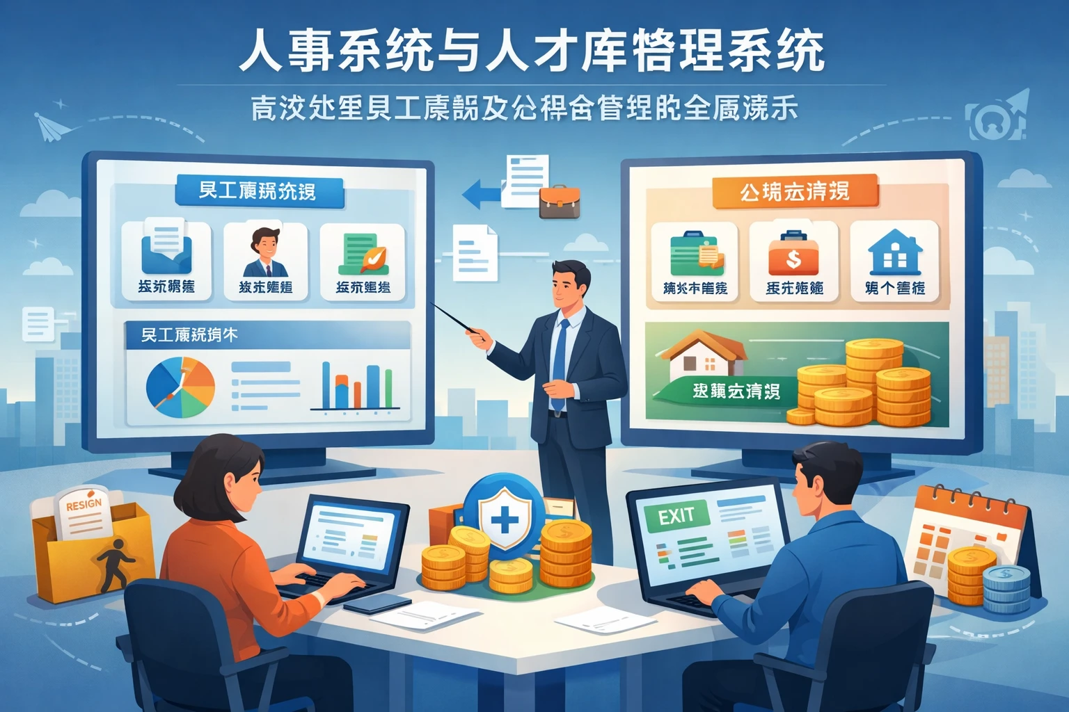 人事系统与人才库管理系统：高效处理员工离职及公积金管理的全面演示