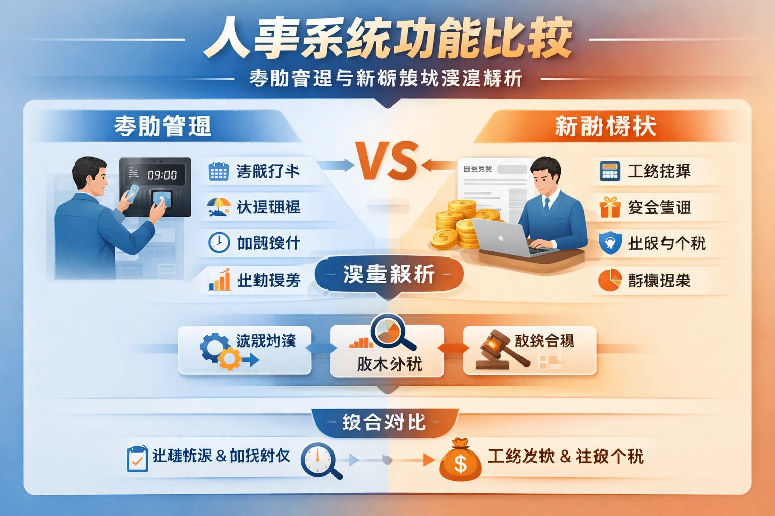 人事系统功能比较：考勤管理与薪酬模块深度解析