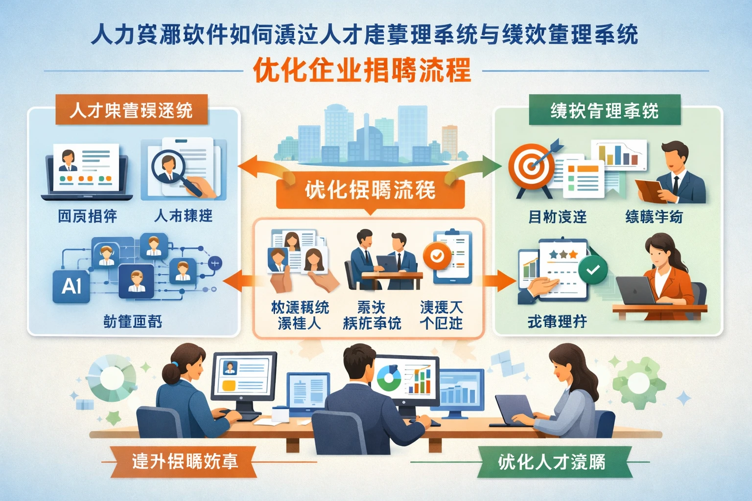 人力资源软件如何通过人才库管理系统与绩效管理系统优化企业招聘流程